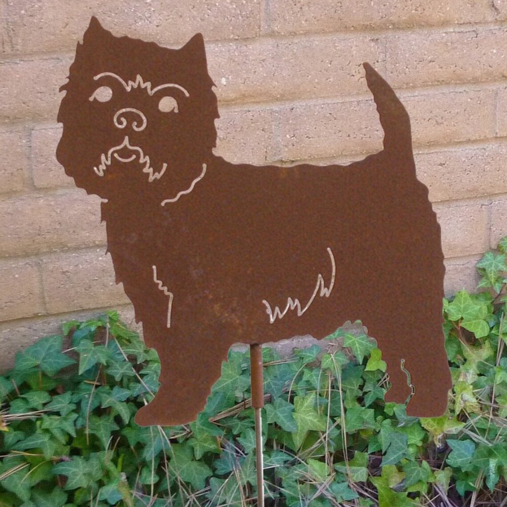 Terrier, Westie, Steel Garden Stake, Pet Memorial, Ornament Brand